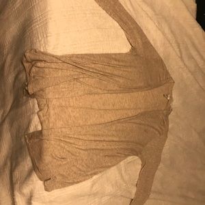 Long sleeve cream cardigan